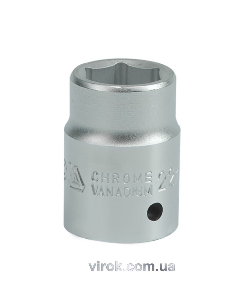 Головка торцева 6-гранна YATO : квадрат 3/4", М= 22 мм, L= 50 мм [12/96]