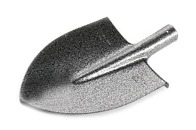 Лопата штикова гостра 220×300×390мм молоткове покриття СИЛА