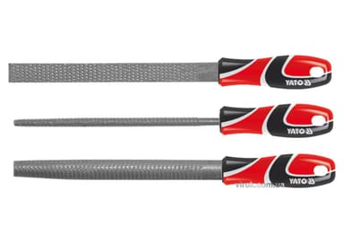 Рашпилі по дереву YATO : L=250 мм, #45, набір 3 шт. [5/20]