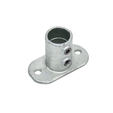 Фланець опорний NORMA: для труб Ø= 42,4 мм платформа 139х 72 мм, h= 84 мм з ковкого чавуну