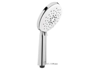 Розприскувач для душа пластик. ABS хромов. WHITE MOON; 3 полож.струї, Ø=120мм з з'єднанням G1/2 [12]