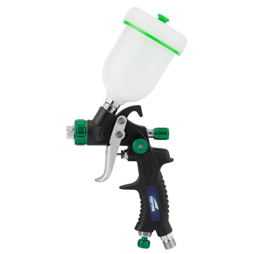 SIGMA Фарборозпилювач HVLP з верх.бачком 100мл (Ø1,0мм, 60-170л/хв, 1,5-2Бар) пластик REFINE