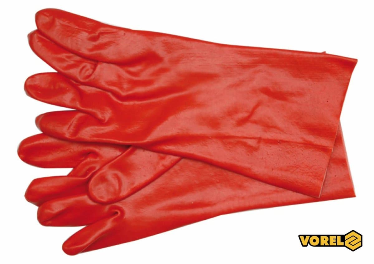 Рукавиці VOREL оливо/бензиностійкі, розм. 36 см [12/120]