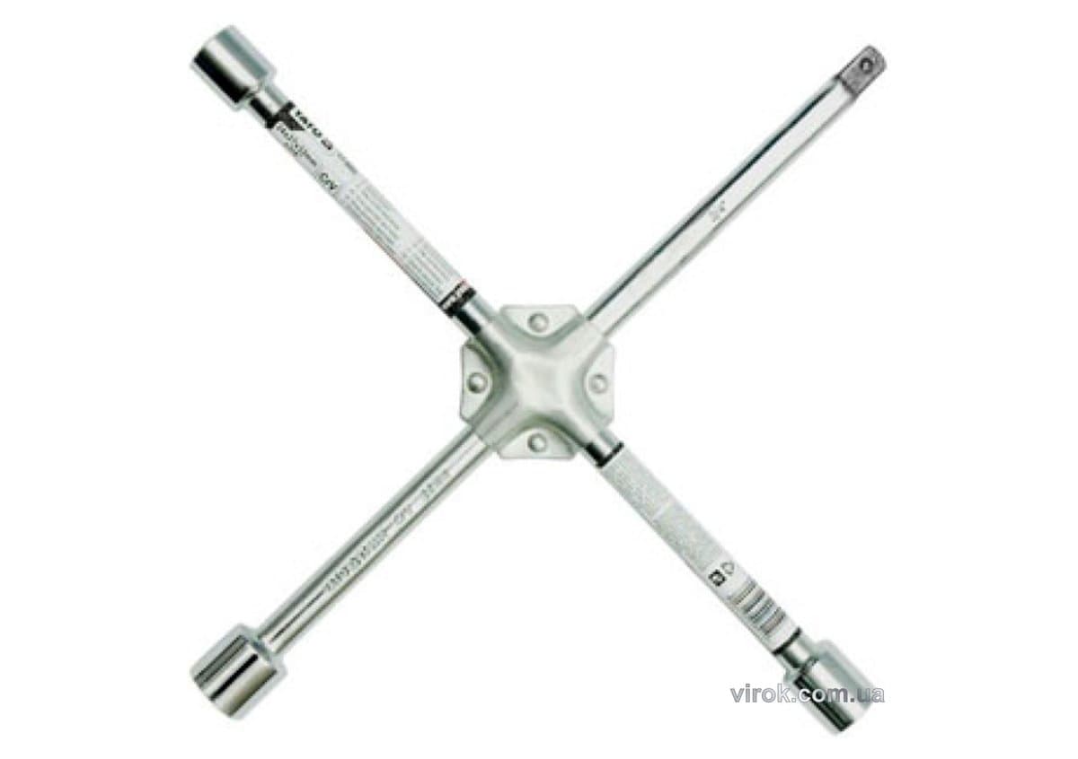 Ключ для коліс хрестоподібний YATO 24х27х32x3/4" зміцнений [3]