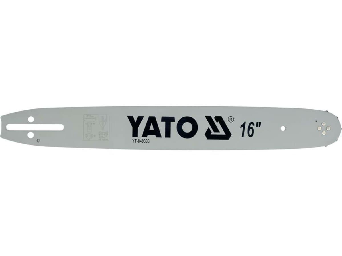Шина для пили YATO l= 16"/ 40 см (56 ланок) 3/8" (9,52 мм)Т-0,05" (1,3 мм)для ланцюгів YT-84953 [20]