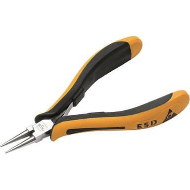 Довгогубці з ізольованими ручками і круглими губками NWS: тонкі, прямі, L= 120 мм