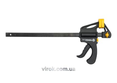 Струбцина VOREL "автомат" пластмасова, l= 250 мм [6/30]