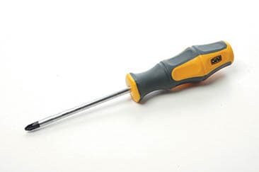 Викрутка хрестова обгумована рукоятка СrV PZ2х100мм (Pozidriv) (двокомпонентна) СИЛА