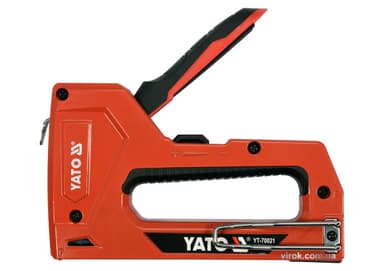 Степлер з регулятором сили до скоб і цвяхів YATO; скоби: 6-14х 11,3х 1,2 мм, цвяхи: 15х 1,2мм [6/24]