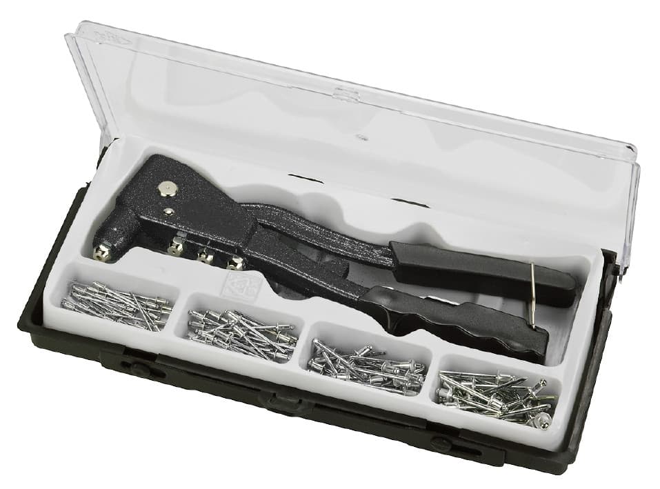 Заклепочник з набором заклепок KWB в кейсі (407190)