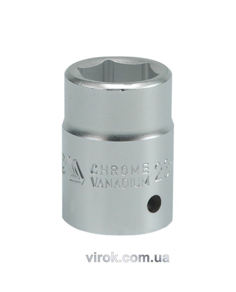 Головка торцева 6-гранна YATO : квадрат 3/4", М= 23 мм, L= 50 мм [12/96]