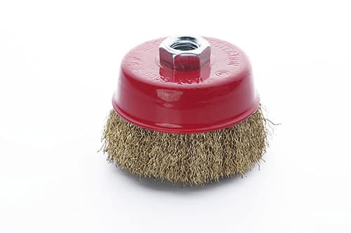 Щітка чаша латунна дріт 85мм (КШМ) APRO