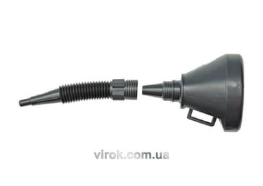 Лійка гнучка VOREL "2 в 1" чорна [30]