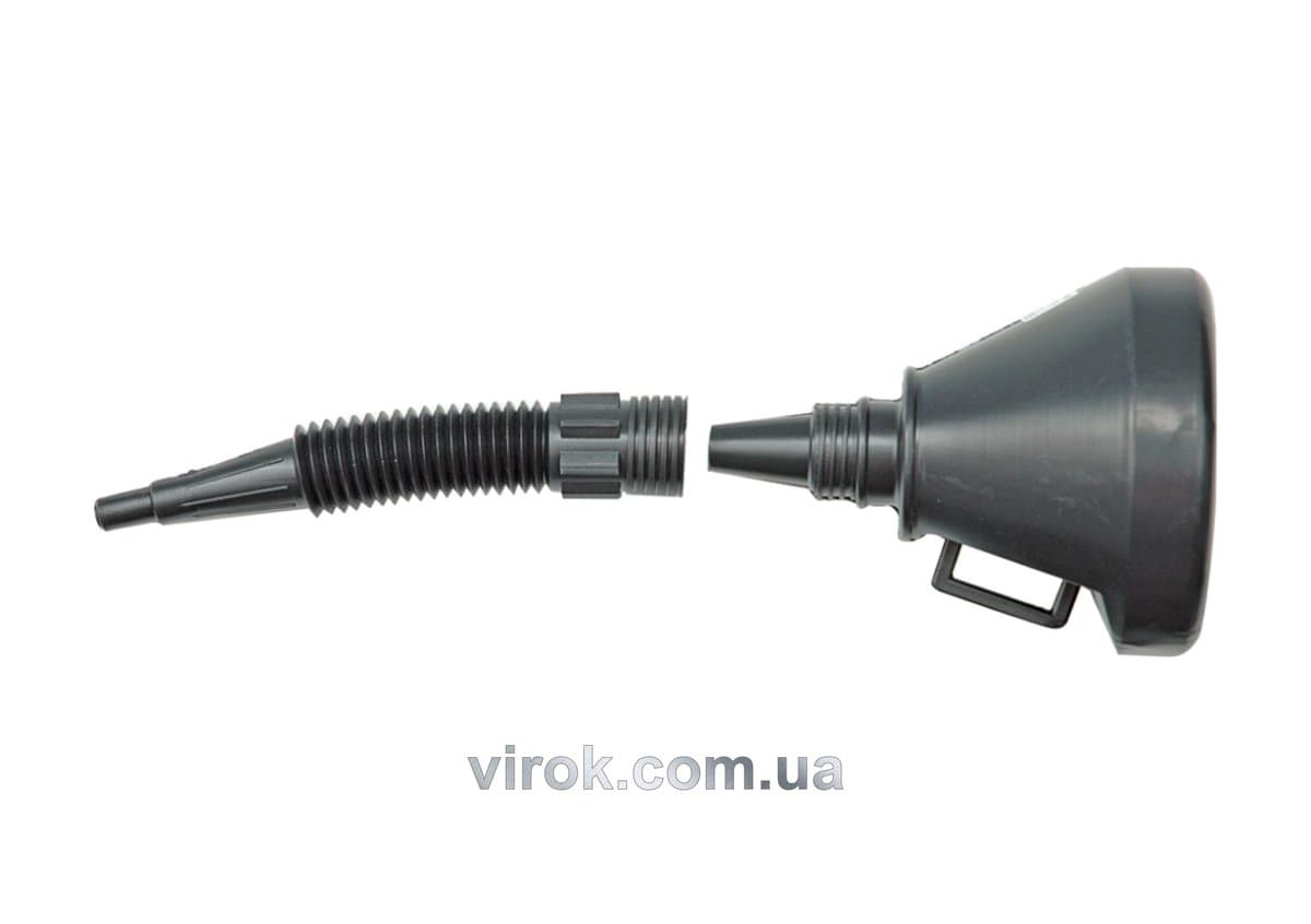 Лійка гнучка VOREL "2 в 1" чорна [30]