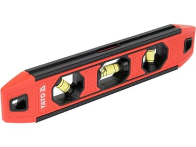 Рівень "TORPEDO" з алюмінієвим корпусом YATO: L= 230 мм. 3 капсули, магніт [45]