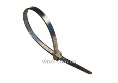 Хомут стяжний нейлоновий UV чорний 300х3,6 100 шт. [150]