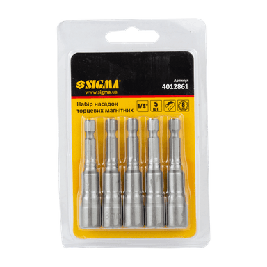 Насадка торцева магнітна 8×65мм 5шт (блістер) SIGMA (4012861)