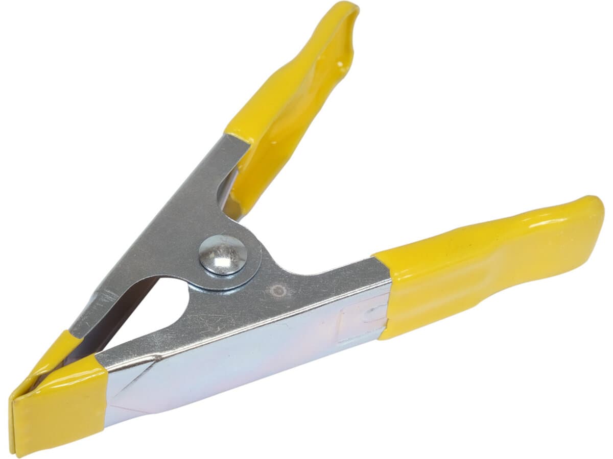 Струбцини "прищіпка" VOREL l= 100 мм, розвід губ- 35 мм зі сталі, 4 шт. [24/96]