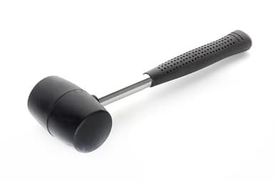 Киянка гумова чорна з металевою рукояткою 680гр СИЛА