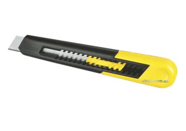 Ніж STANLEY SM з висувним лезом з відломними сегментами : M= 18 мм, L= 160 мм.