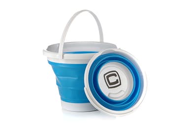Відро складане силіконове 5л синий (blue) СИЛА