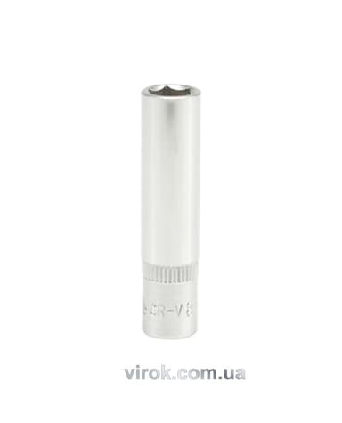 Головка торцева 6-гранна YATO : подовжена, квадрат 1/4", М= 8 мм, L= 50 мм [24/240/480]