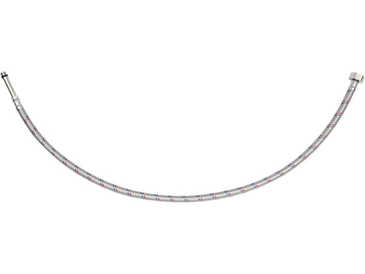 Шланг водопровідний з опліткою з нерж сталі FALA l= 800мм Ø= 8/12, з'єдн F-1/2" х M-M10x1- 50мм 1МПа