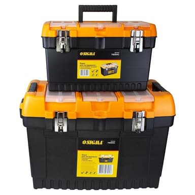 SIGMA Набір ящиків для інструменту 2в1 металеві замки 413×212×244мм, 564×310×388мм