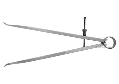 Кронциркуль для внутрішніх вимірів YATO : l= 250 мм, з гвинтовим фіксатором і на пружині [100]