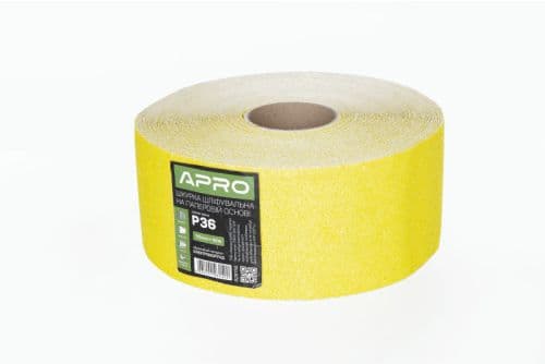 Папір шліфувальний APRO P60 115мм*50м рулон (паперова основа)