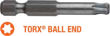 Насадка викруткова USH Industry "тонке жало" TORX T15K x 50 мм BallEnd подовжена, Уп. 5 шт.