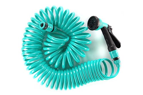 Набір: шланг спіральний 15м+ пістолет-розпилювач 8 режимів СИЛА