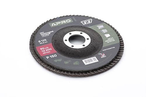 Коло пелюстково-торцеве Р150 пряме 125мм (Т27) (КПТ) APRO