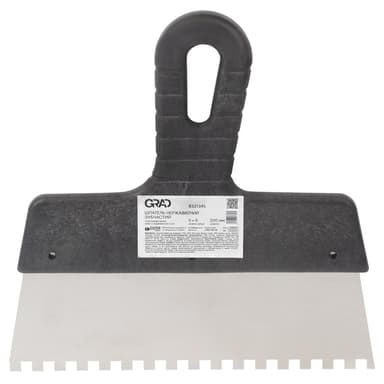 Шпатель зубчастий (нержавіючий) 200мм 6×6 GRAD (8321345)