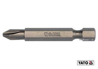 Насадка викруткова YATO : "Philips" PH2 x 50 мм. HEX 1/4". 10 (Уп/Шт.) [20/100]