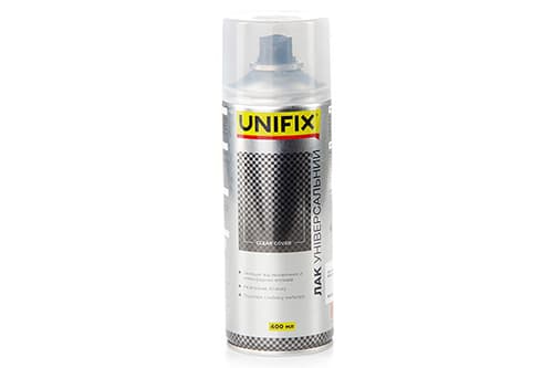 Лак акриловий універсальний Прозорий мат. 400мл UNIFIX