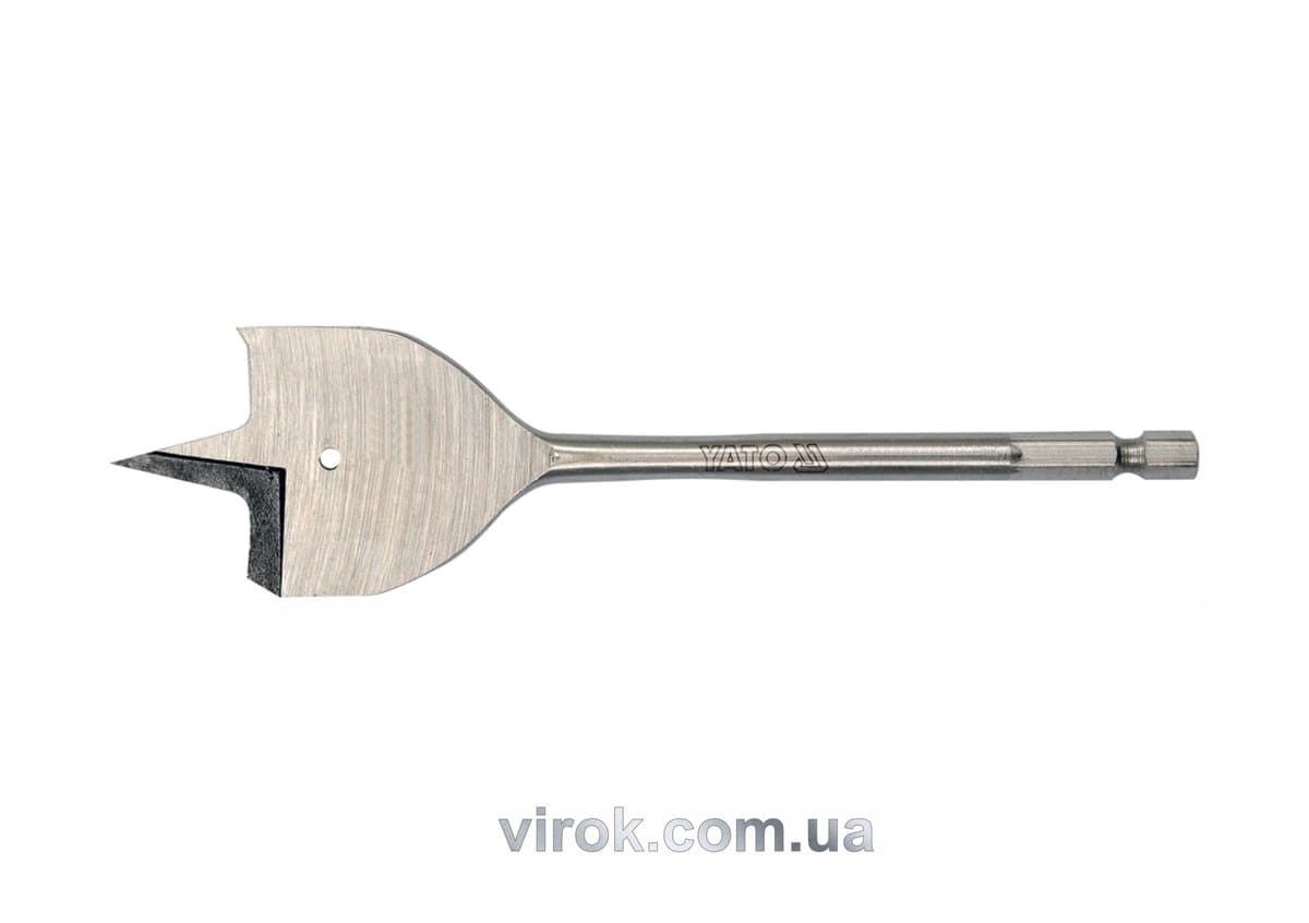 Свердло перове по дереву YATO : 6-гранний хвостик 1/4", Ø= 35 мм, L= 152 мм [50/200]