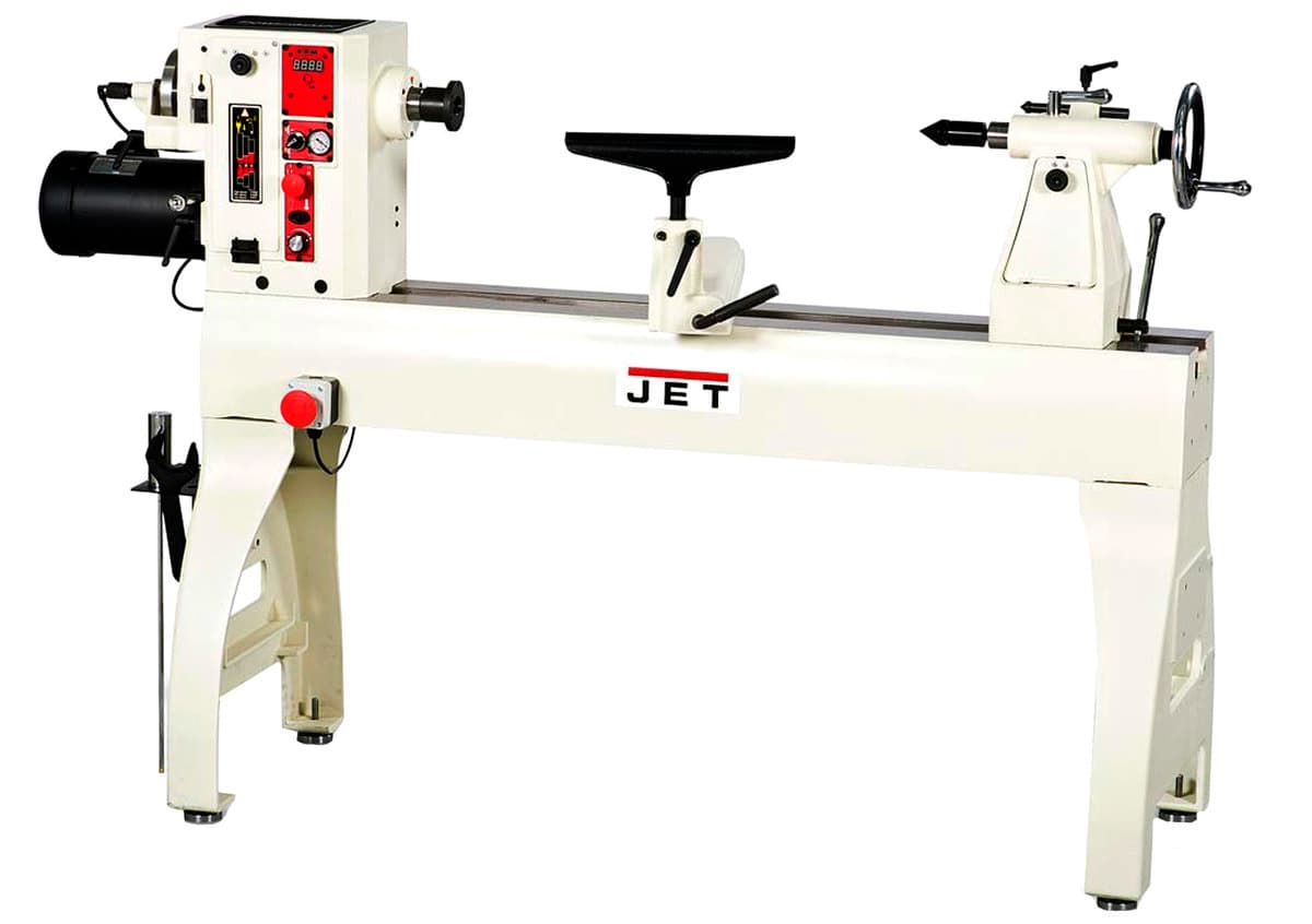 Токарний верстат по дереву JET 4224B : 230 В, 3.6 (2.2) кВт; оберт. над станин/опор. Ø= 610/490мм