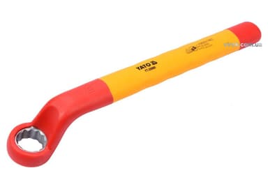 Ключ накидний електрика VDE YATO : М16 мм, вигнутий до 1000V(DW)