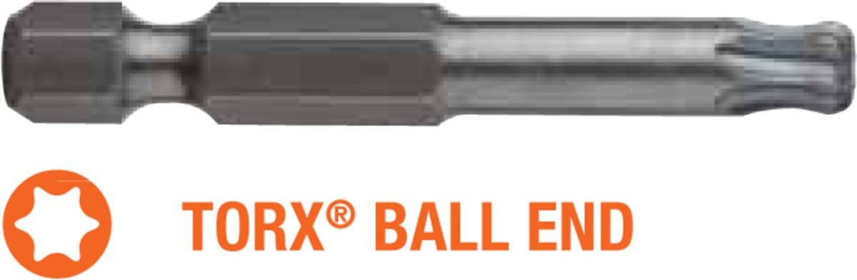 Насадка викруткова USH Industry "тонке жало" TORX T20K x 50 мм BallEnd подовжена, Уп. 5 шт.