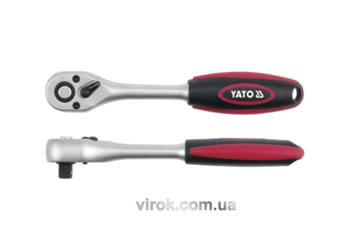 Тріщатка YATO : квадрат 1/4", L= 148 мм, 72T [12/48/96]