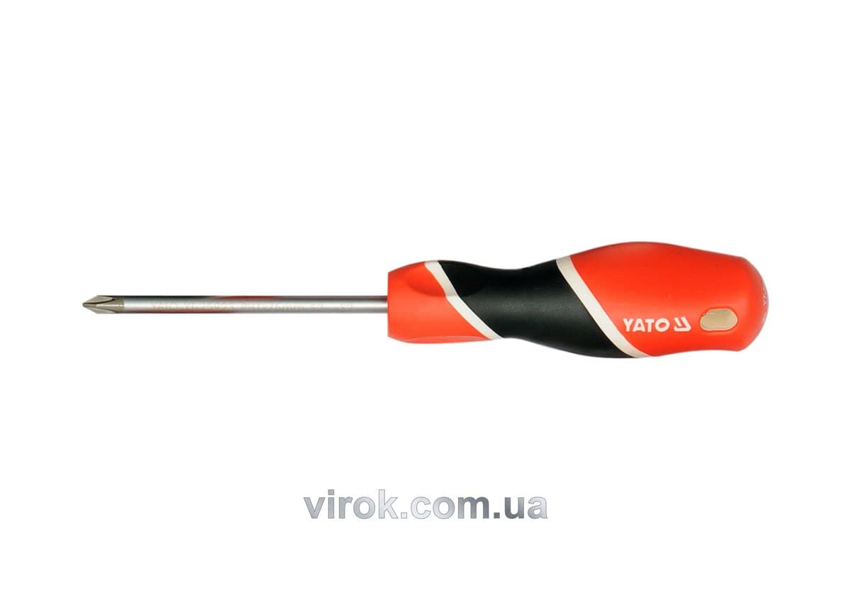Викрутка хрестова YATO : "Philips" PH2 х 100 мм [12/36/144]