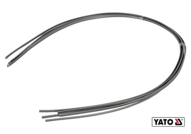 Стержні з ПВХ для зварювання/пайки пластику YATO : 2.5 x 5 мм, L= 1 м, при t= 400°C, 5 шт [30/120]
