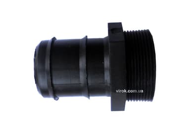 З'єднання пряме для водяних шлангів пластик. AD 026Е, зовн. різьба М 2", l= 63 мм