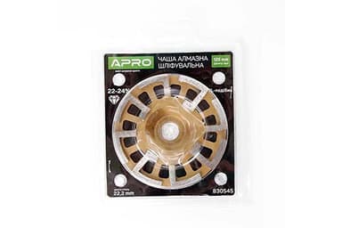 Чаша алмазна шліфувальна 125мм 22-24% ТL-образна APRO