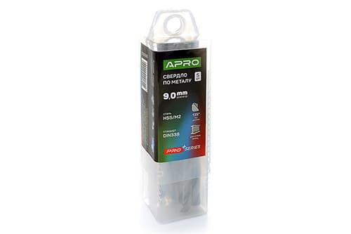 Свердло по металу HSS/M2 (6542) Ø9,0мм (тубус, кратно 5шт) PRO APRO
