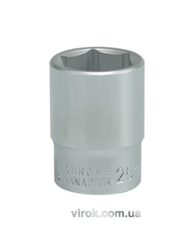 Головка торцева 6-гранна YATO : квадрат 3/4", М= 26 мм, L= 50 мм [12/96]