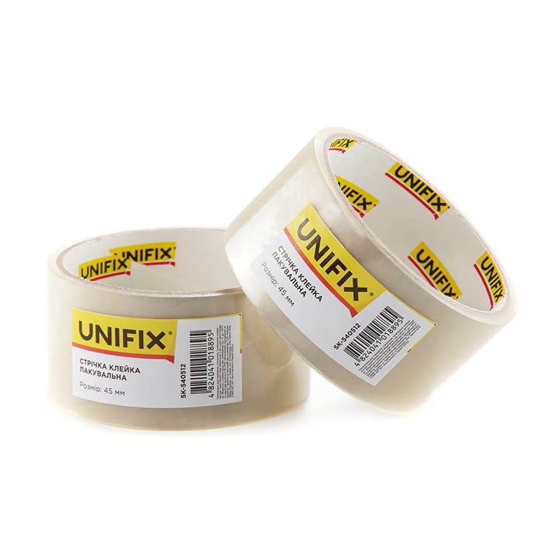 UNIFIX Стрічка клейка пакувальна (скотч) 38 мкм 45 мм 50 м