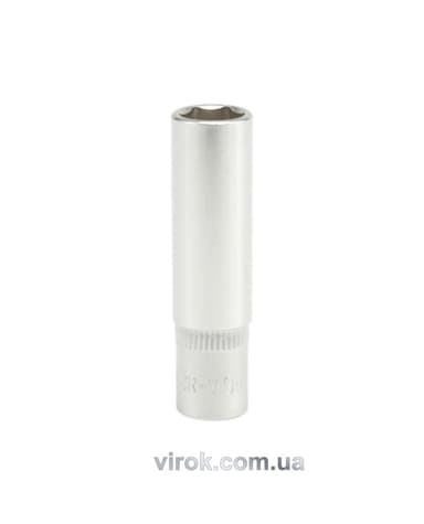 Головка торцева 6-гранна YATO : подовжена, квадрат 1/4", М= 9 мм, L= 50 мм [24/240/480]