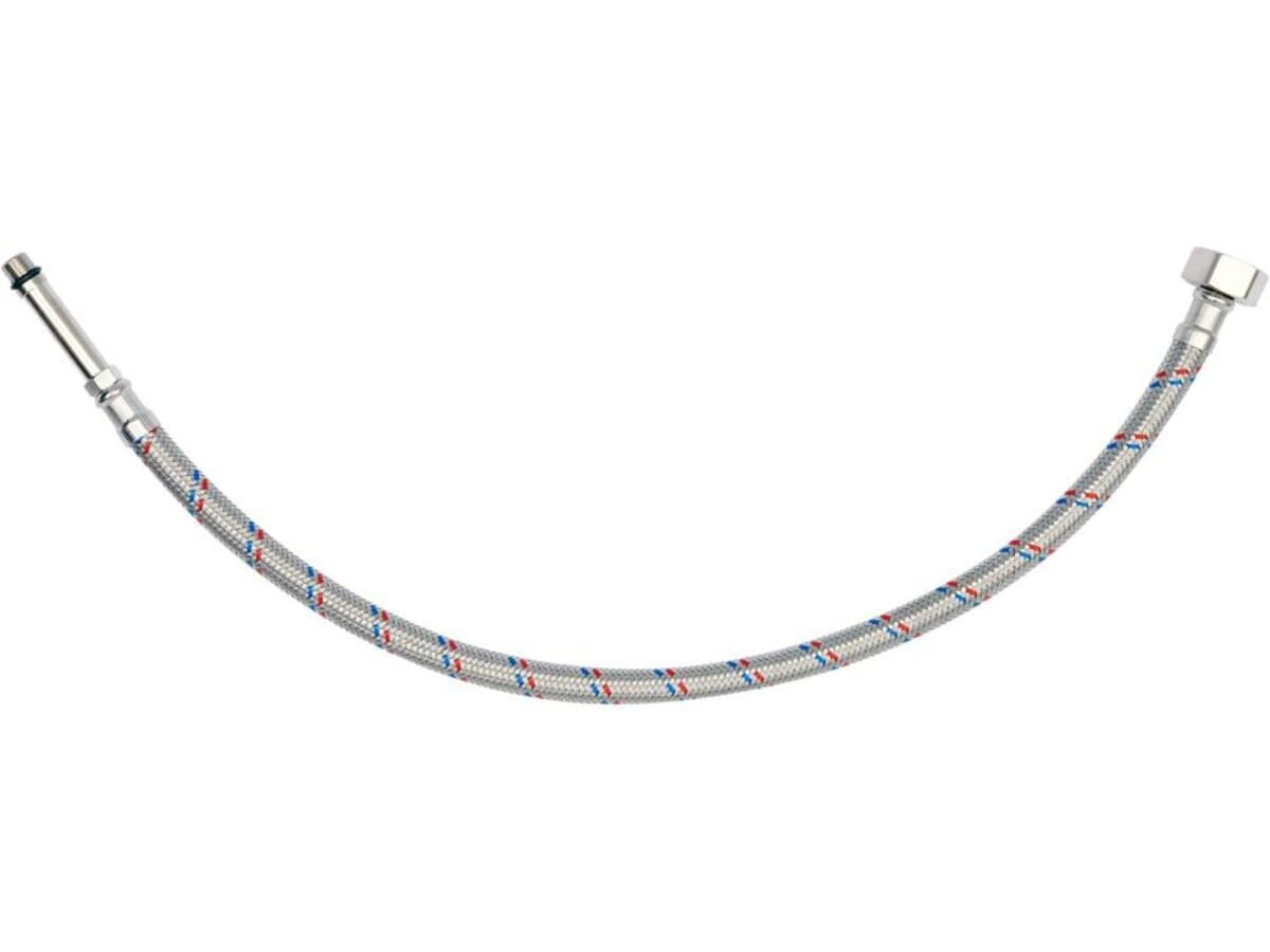 Шланг водопровідний з опліткою з нерж сталі FALA l= 500мм Ø= 8/12, з'єдн F-1/2" х M-M10x1- 50мм 1МПа